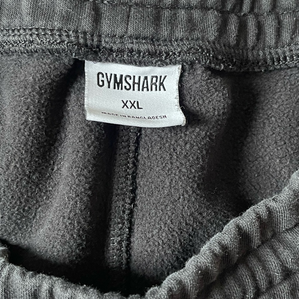 Gymshark Black Athletic Drawstring Shorts with White Logo - Picture 4 of 5